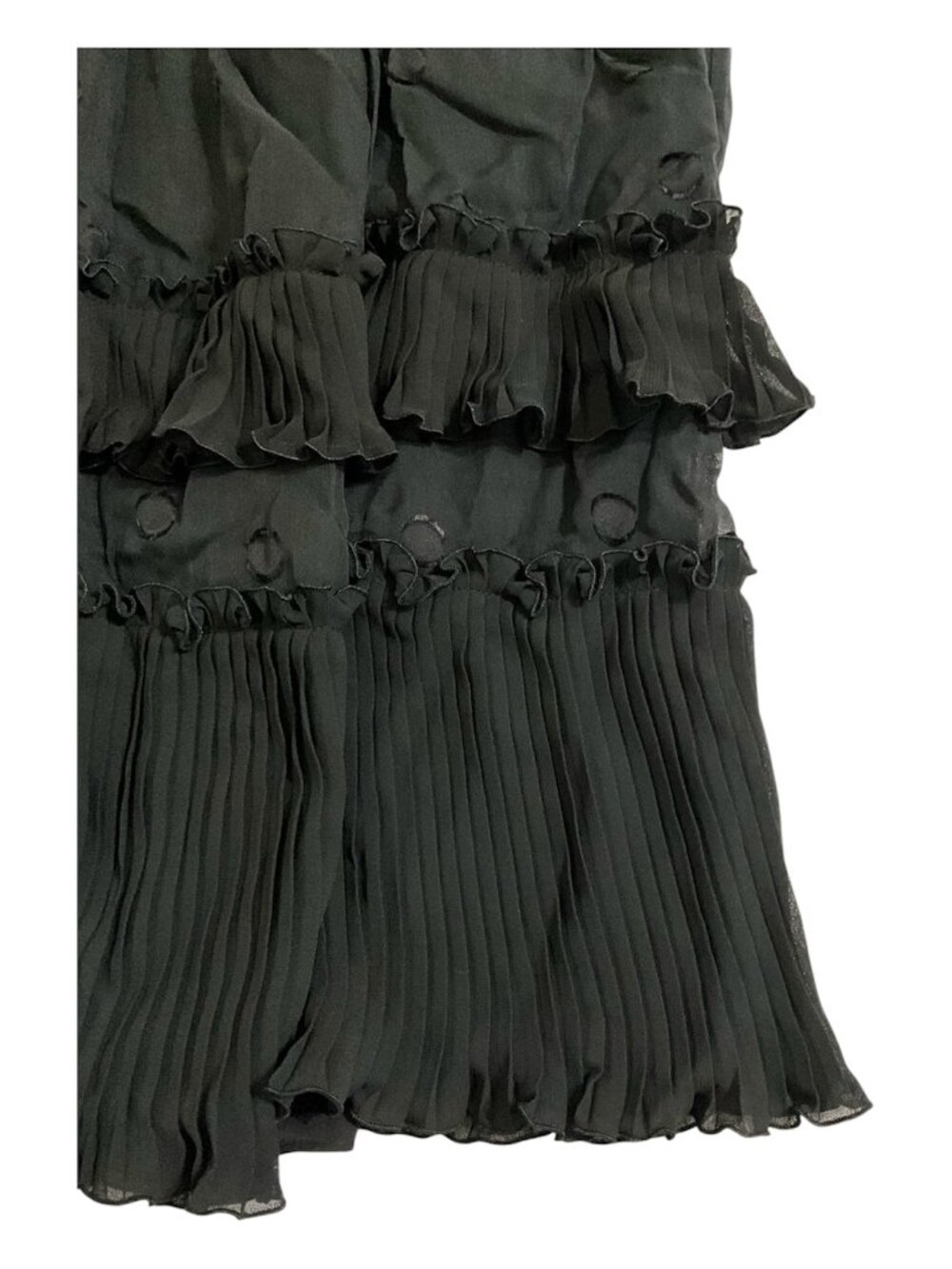 Kate Spade Silk Bakery Dot Devore Black Dress Women’s 2 NWT $498 MSRP - Picture 2 of 9